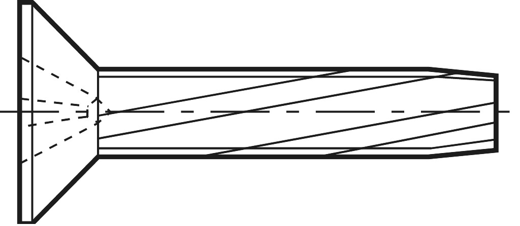 DIN 7516  DE M  6 x 12  St verzinkt     (Kopf: nach DIN 965)